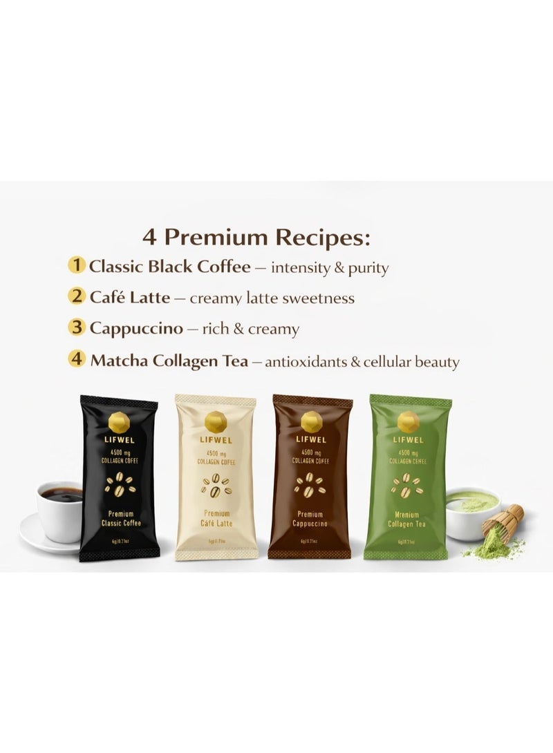 Lifwel Collagen Coffee 4500 mg – Hydrolyzed Collagen Coffee Sachets (15 Sachets) – Cappuccino | Sugar Free | Gluten Free | Lactose Free | Halal Certified - Image 5